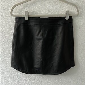Black Leather Skirt BB Dakota